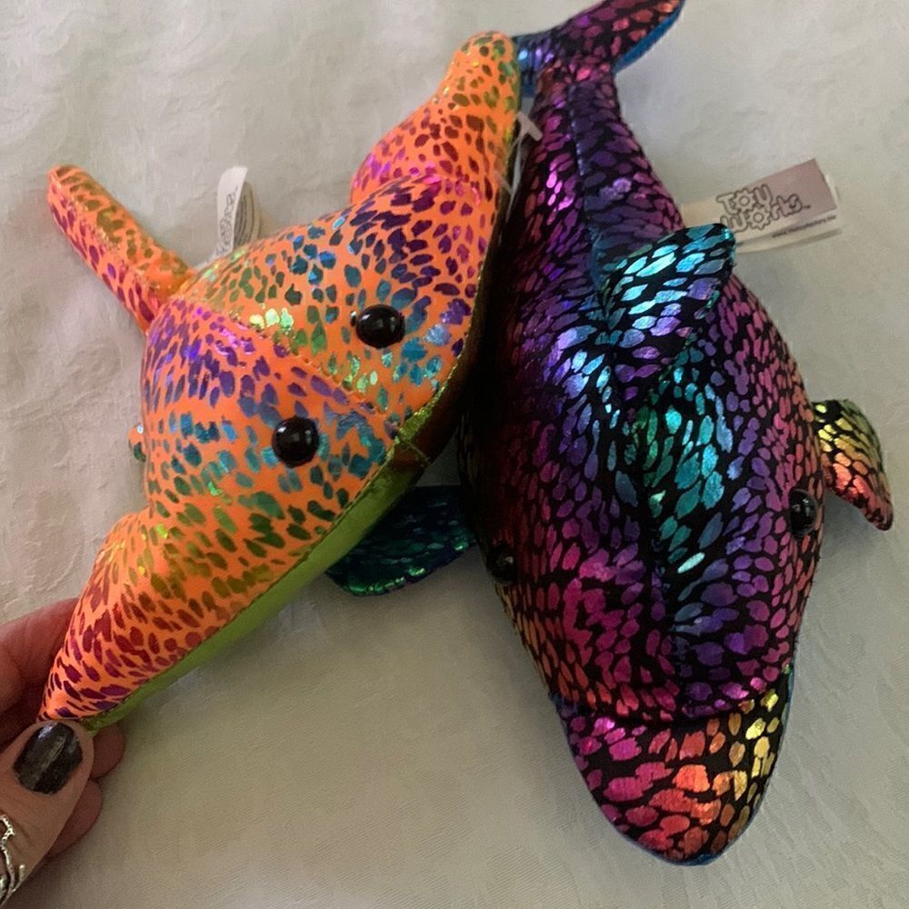 Toys Shiny Sea Creatures Manta Ray Dolphin Stuffed Toys